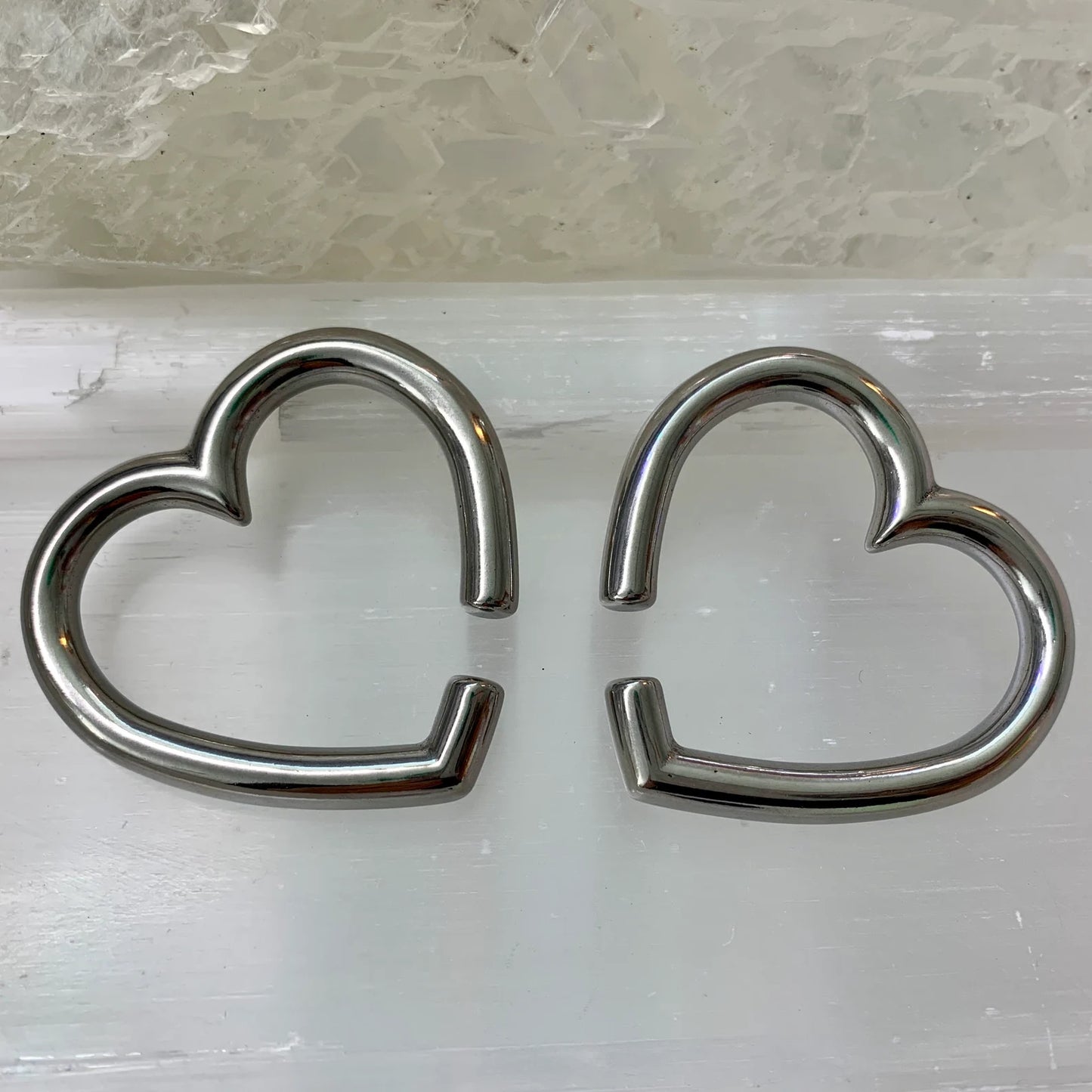 Selene Silver Heart Weights