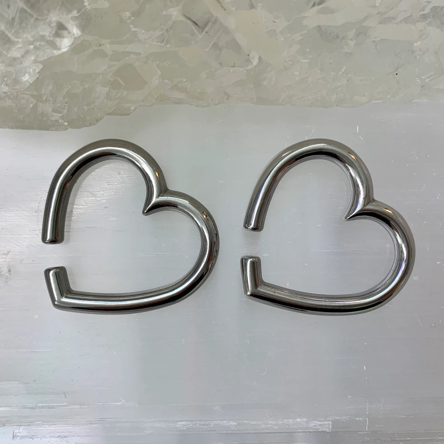 Selene Silver Heart Weights