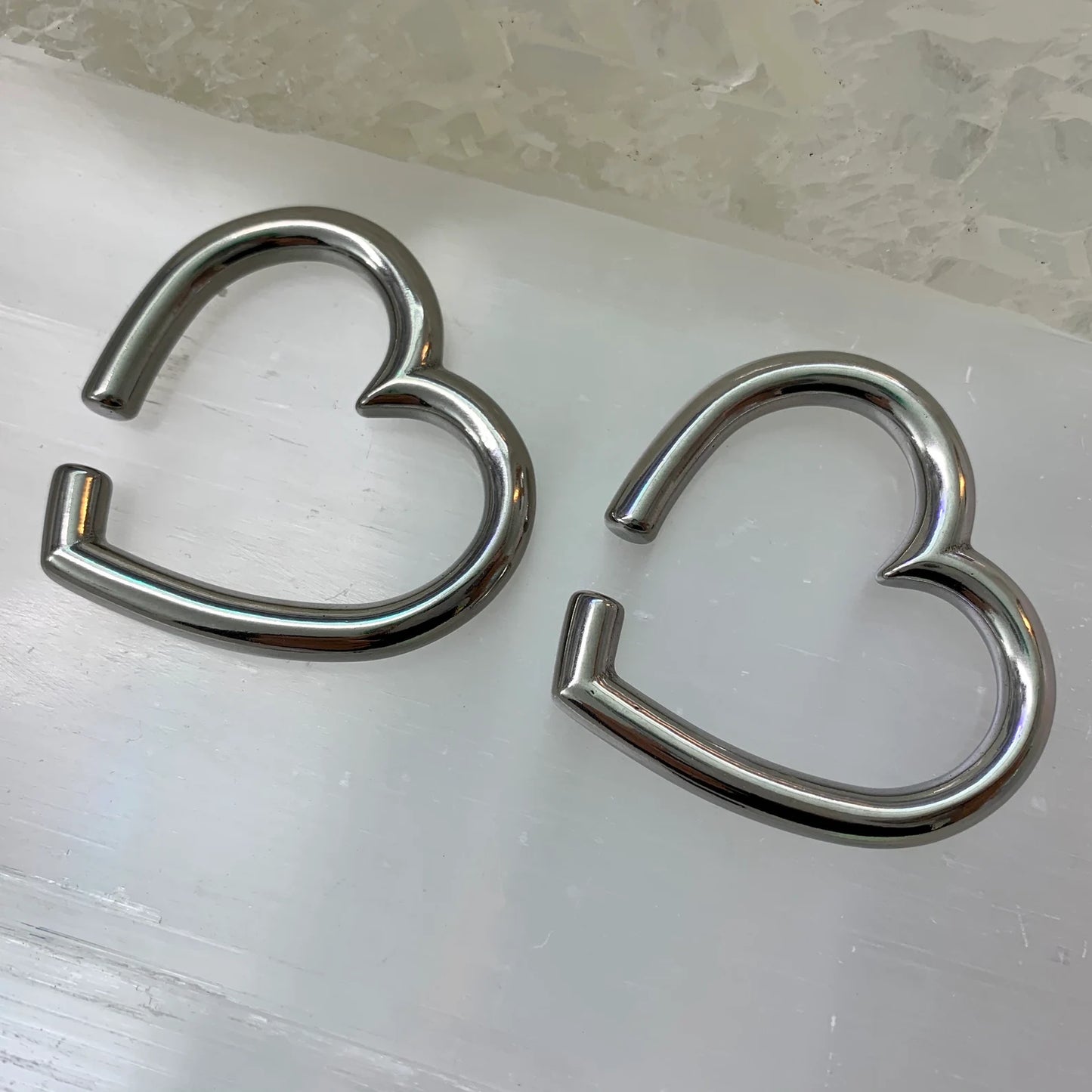 Selene Silver Heart Weights