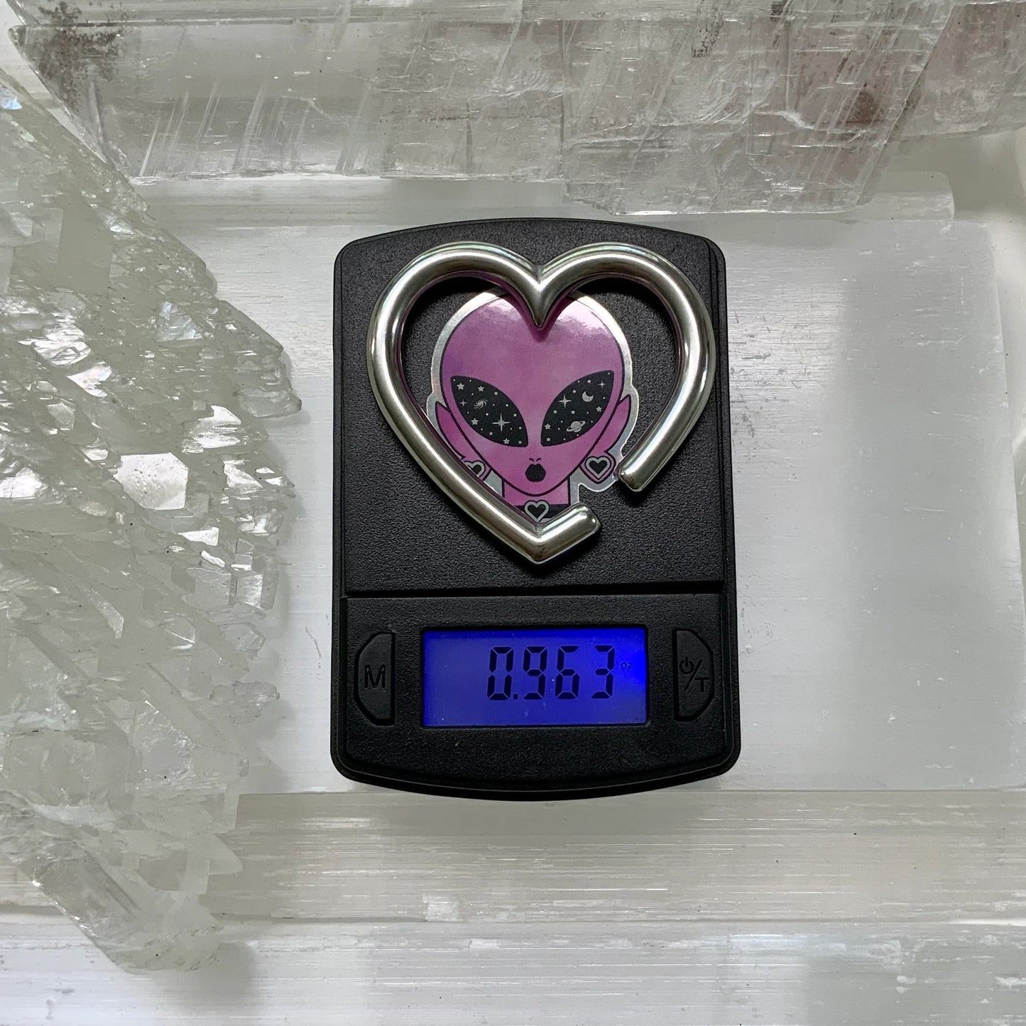 Selene Silver Heart Weights