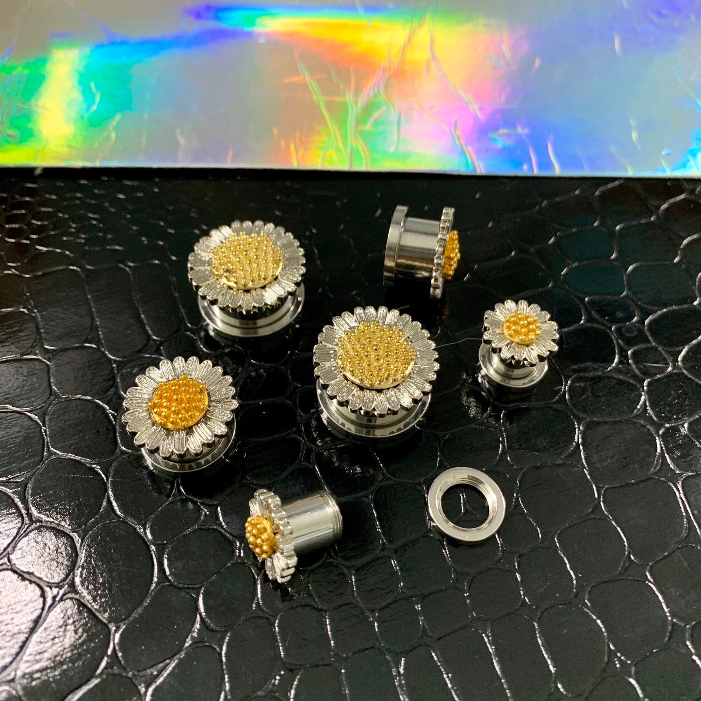 Helianthodae Sunflower Steel Plugs