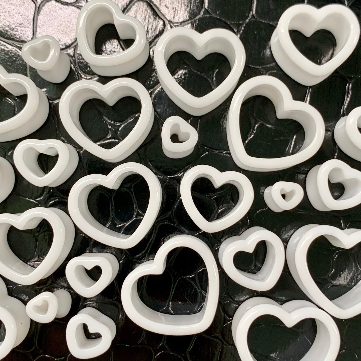 Day Love Acrylic Hearts