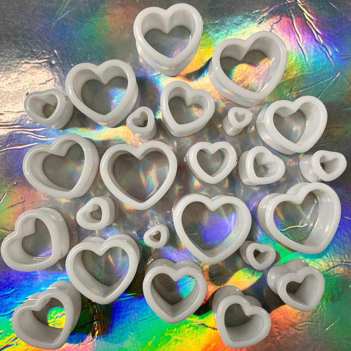Day Love Acrylic Hearts