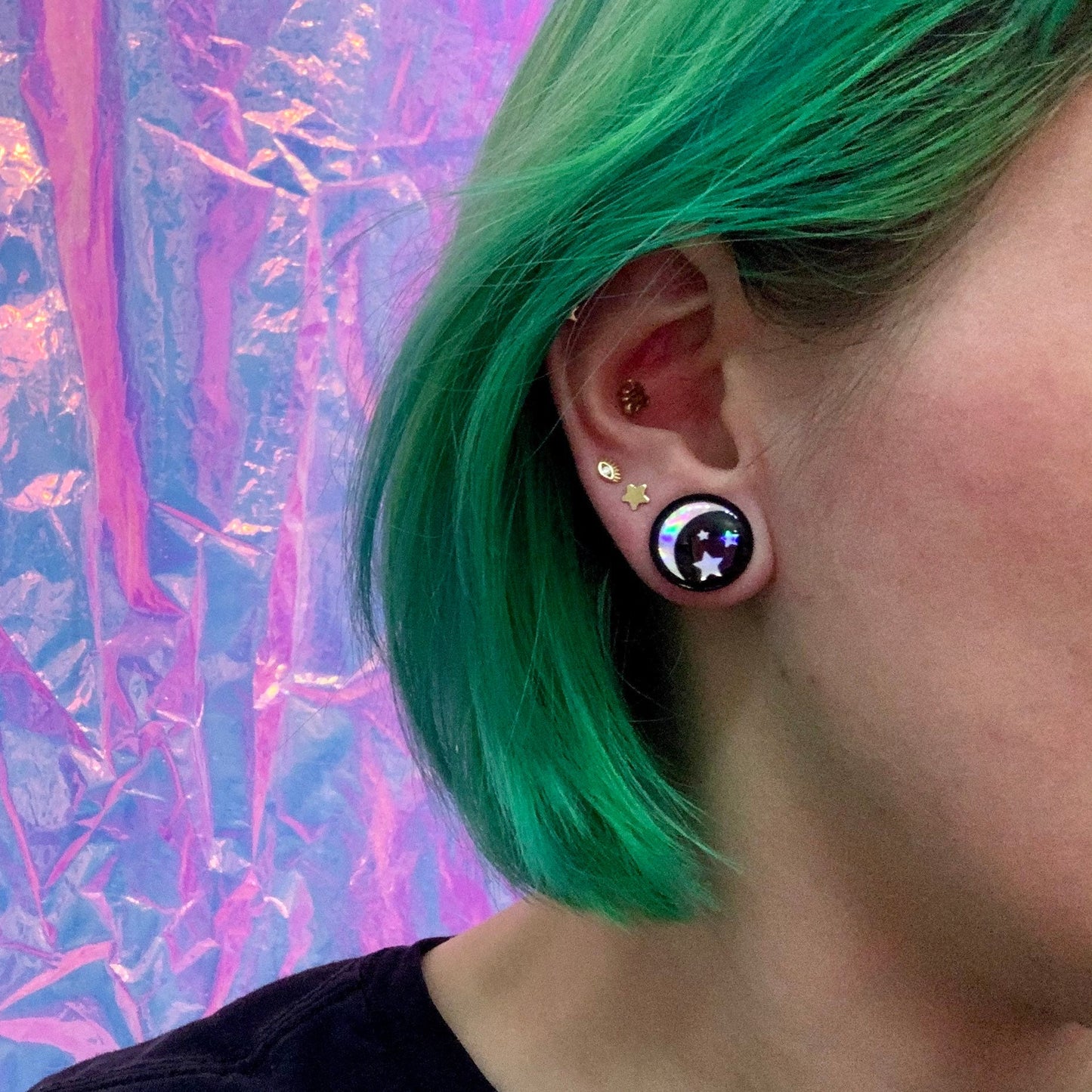 Holo Moon and Stars Plugs