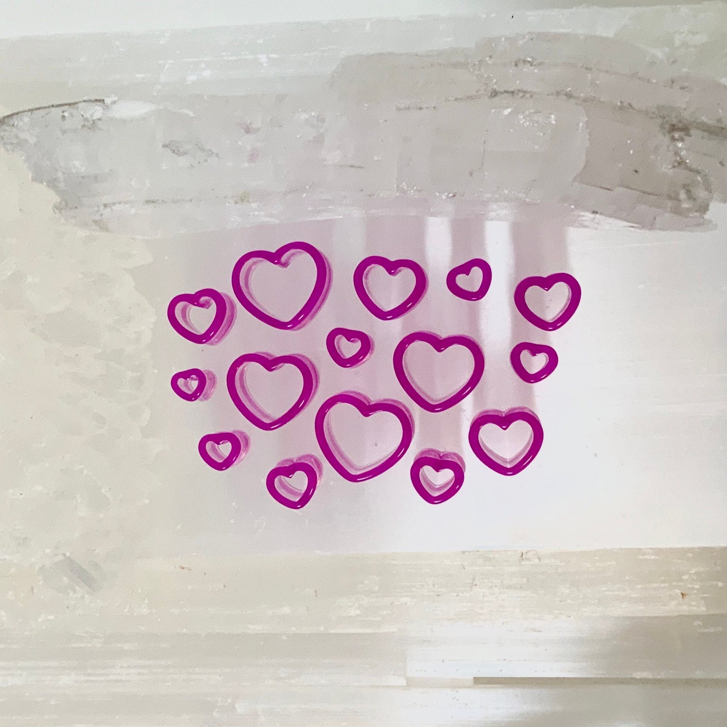 Self Love Acrylic Hearts