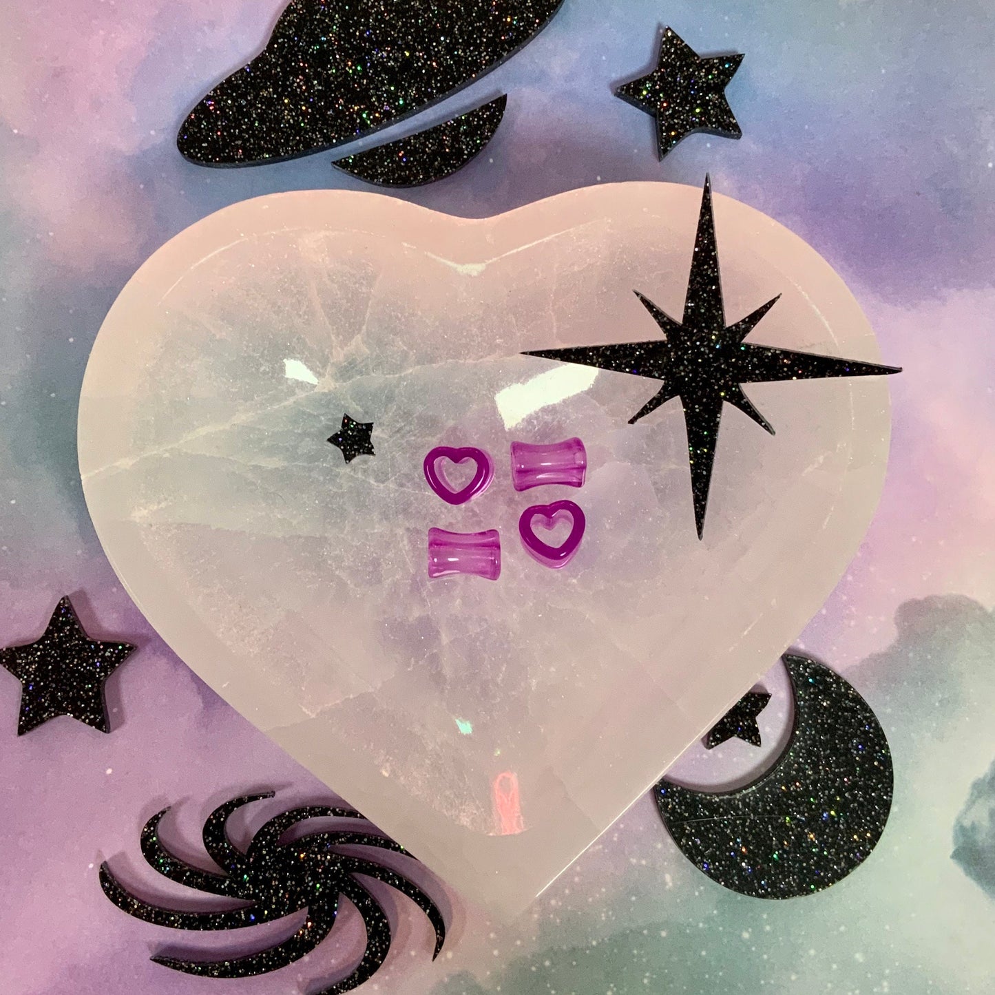 Self Love Acrylic Hearts