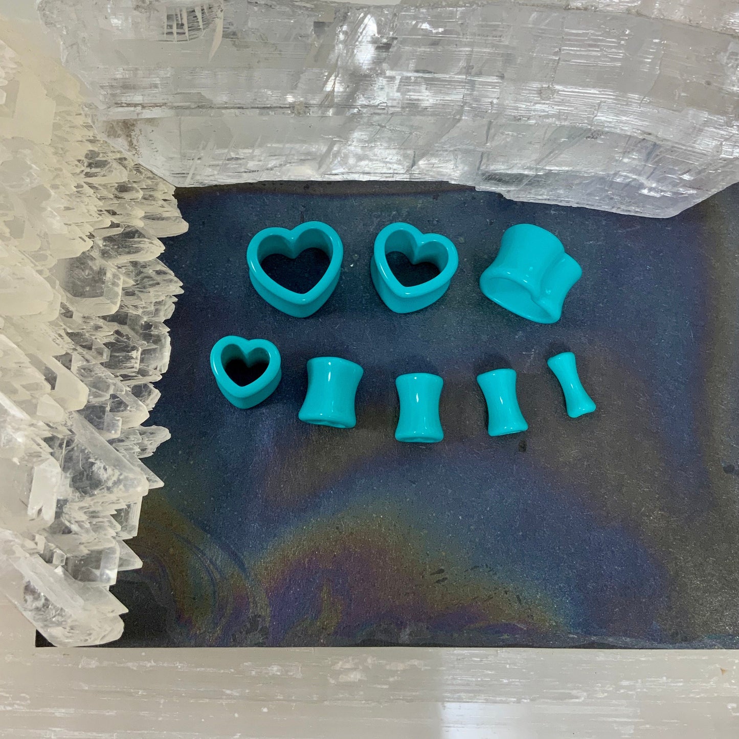 Ocean Love Acrylic Hearts