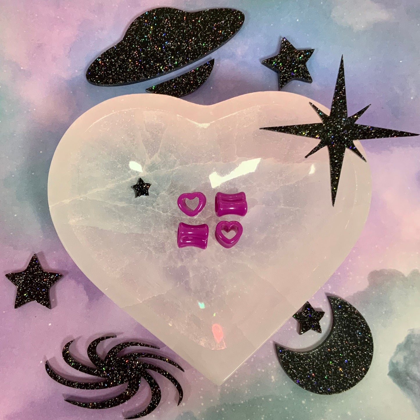 Spirit Love Acrylic Hearts