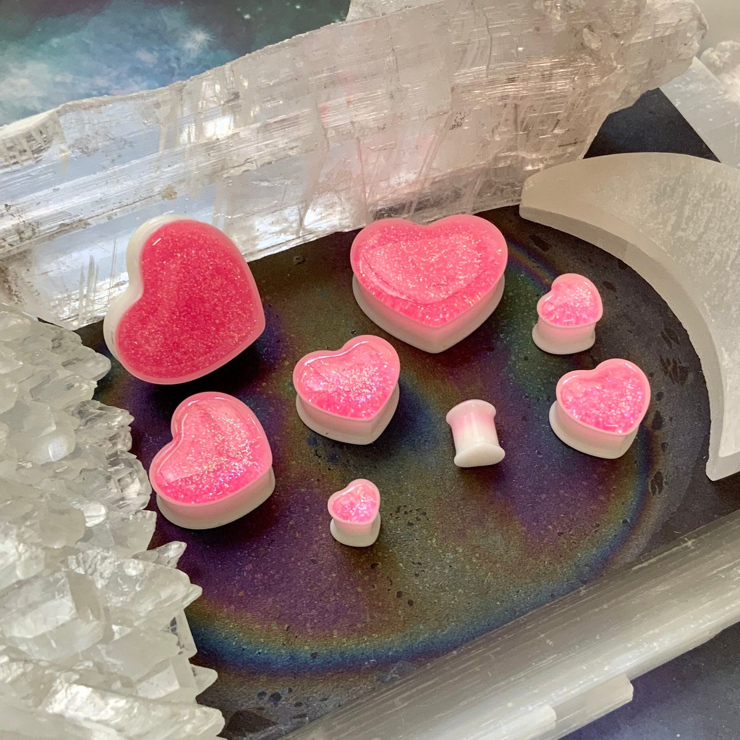 Venus Love Acrylic Hearts