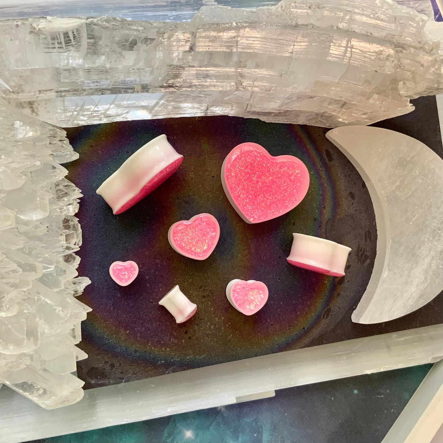Venus Love Acrylic Hearts