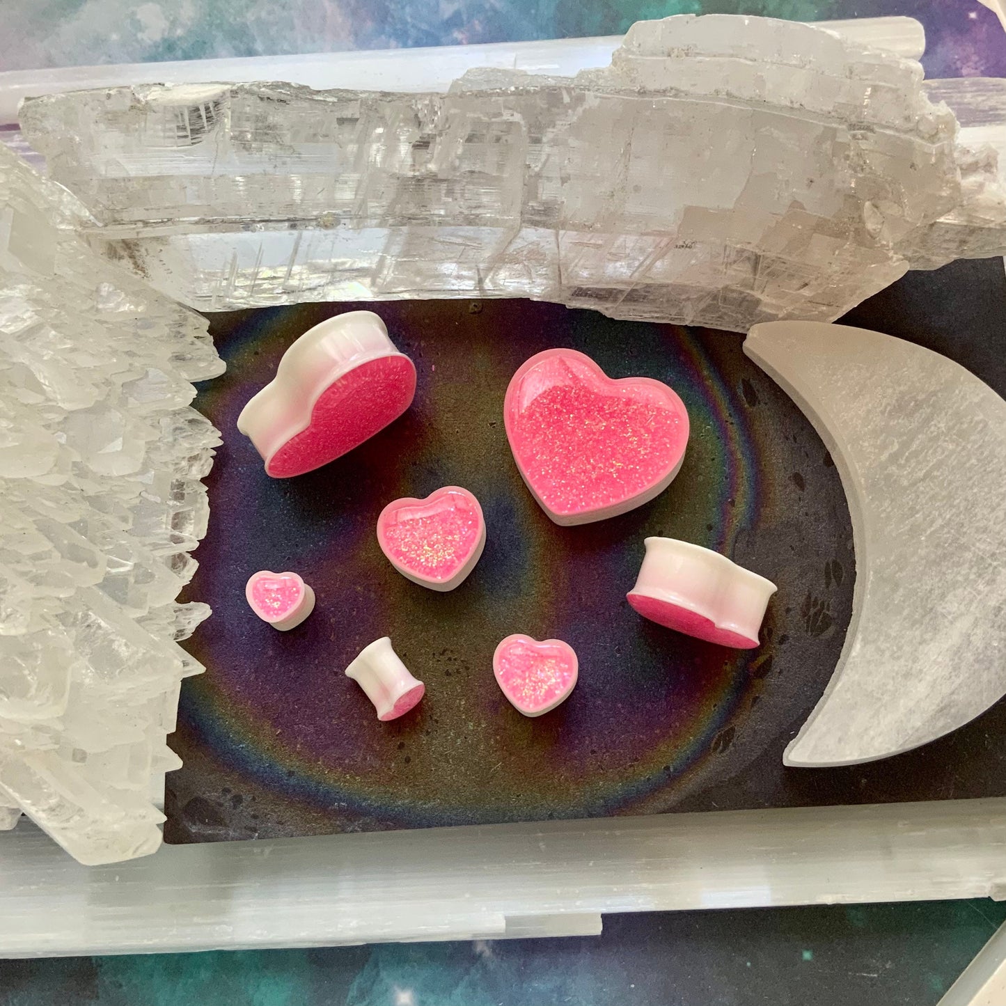 Venus Love Acrylic Hearts
