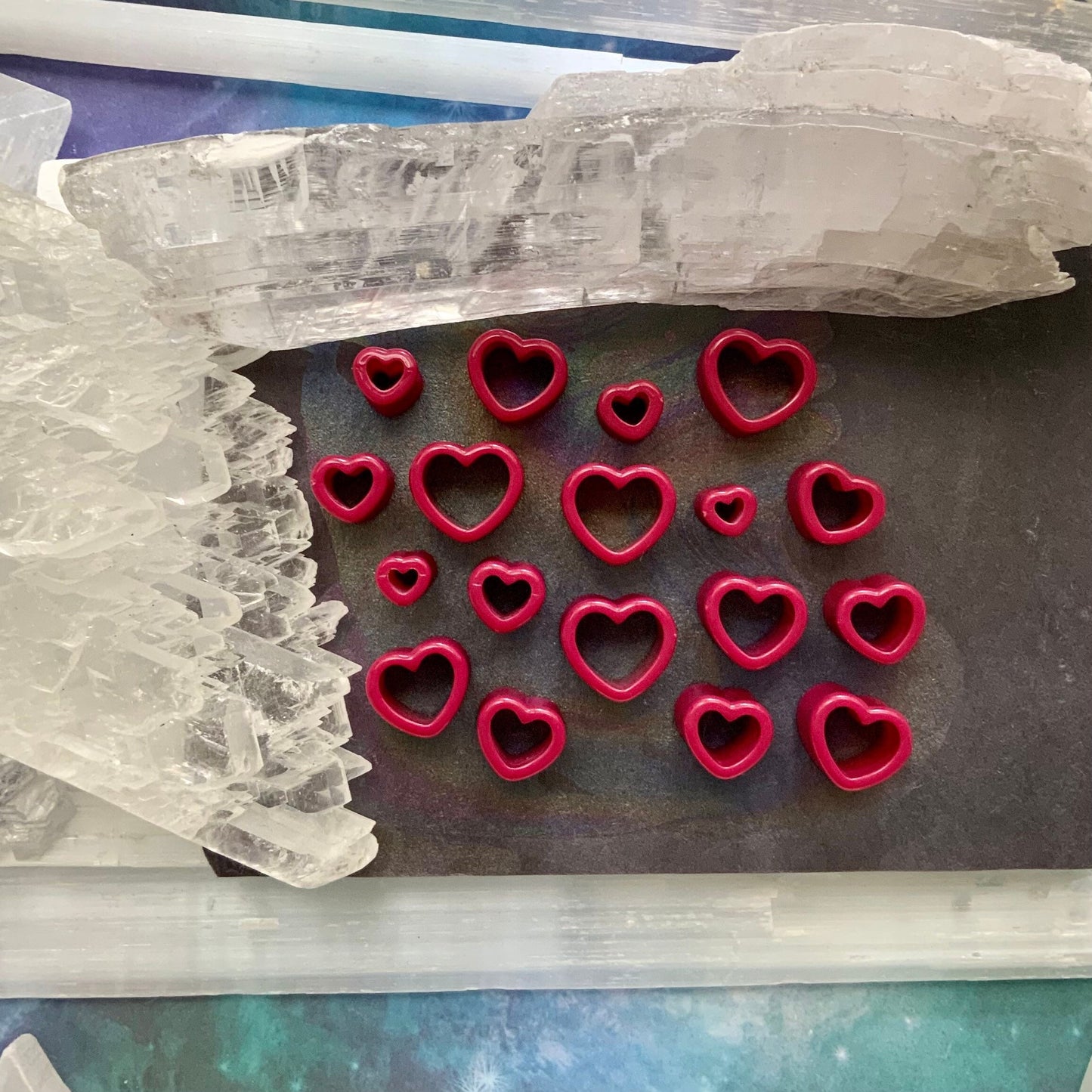 Romantic Love Acrylic Hearts