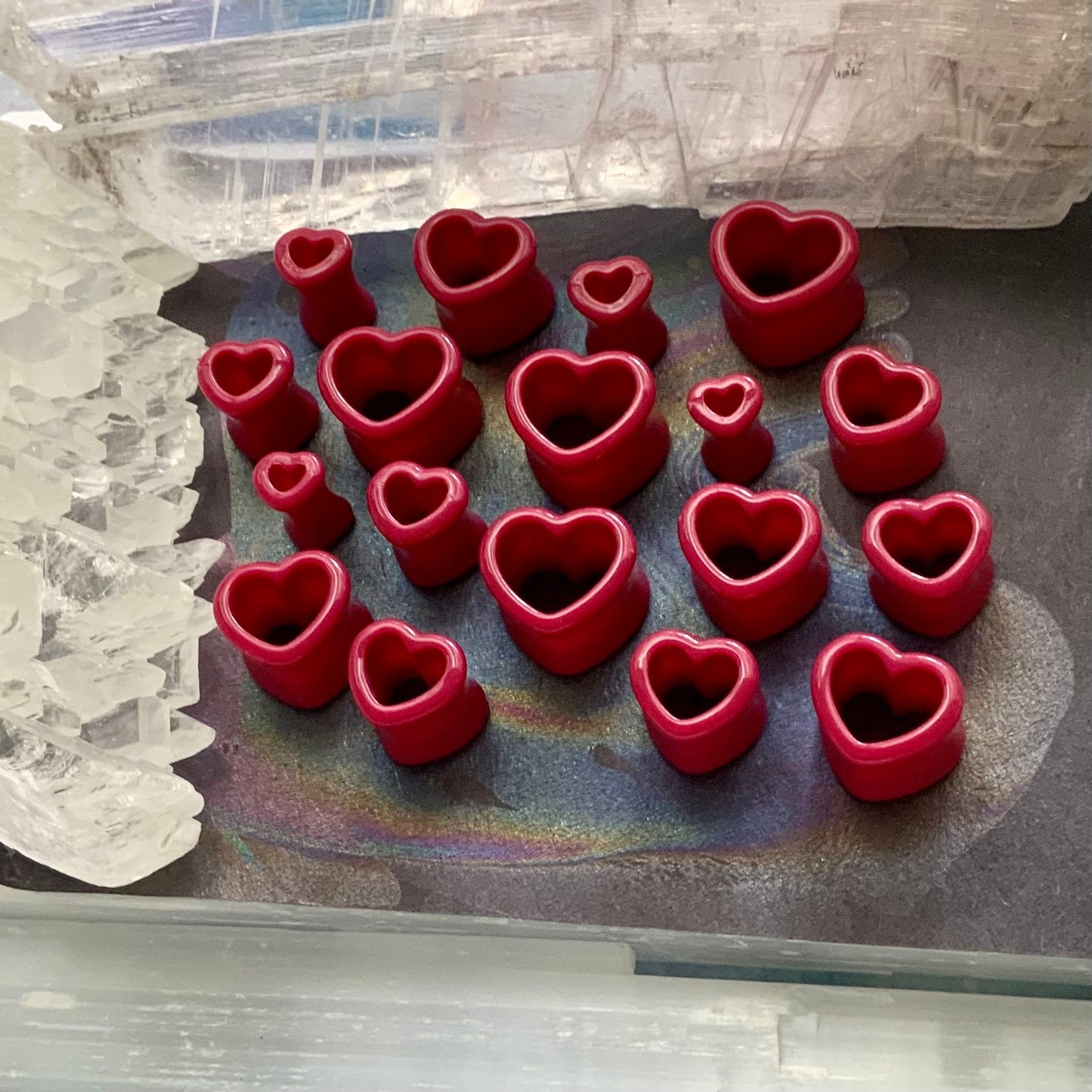 Romantic Love Acrylic Hearts