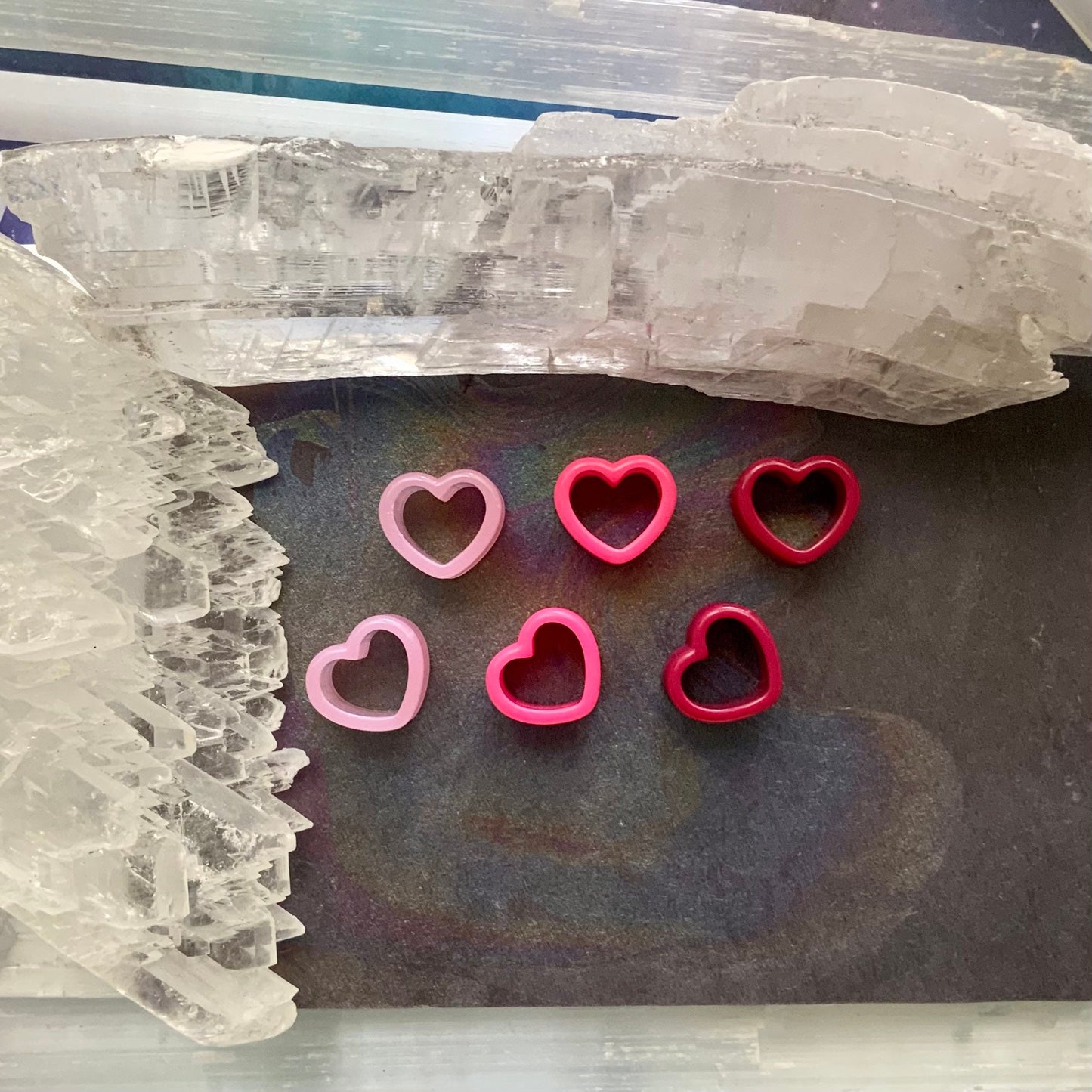 Romantic Love Acrylic Hearts