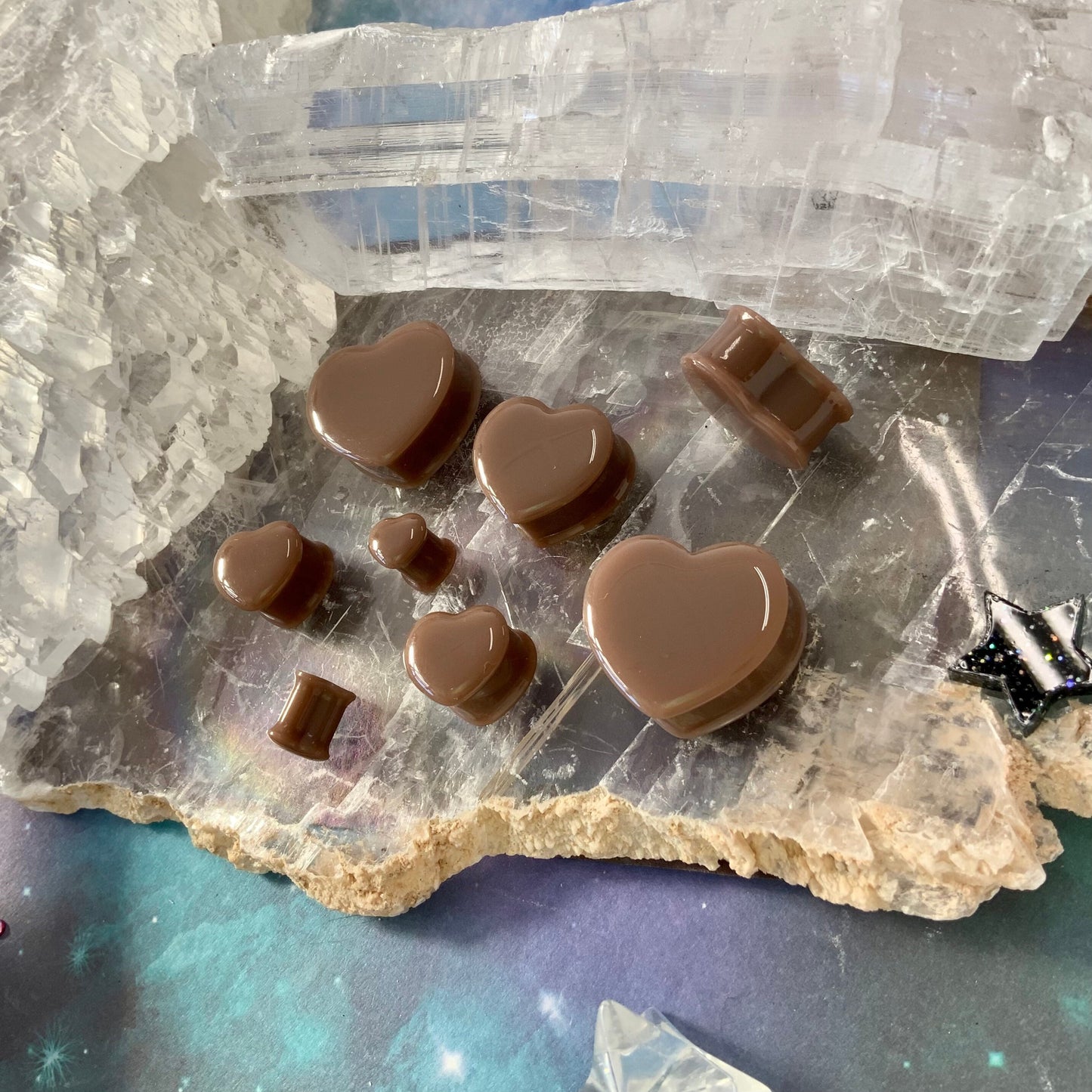 Grounded Love Acrylic Hearts