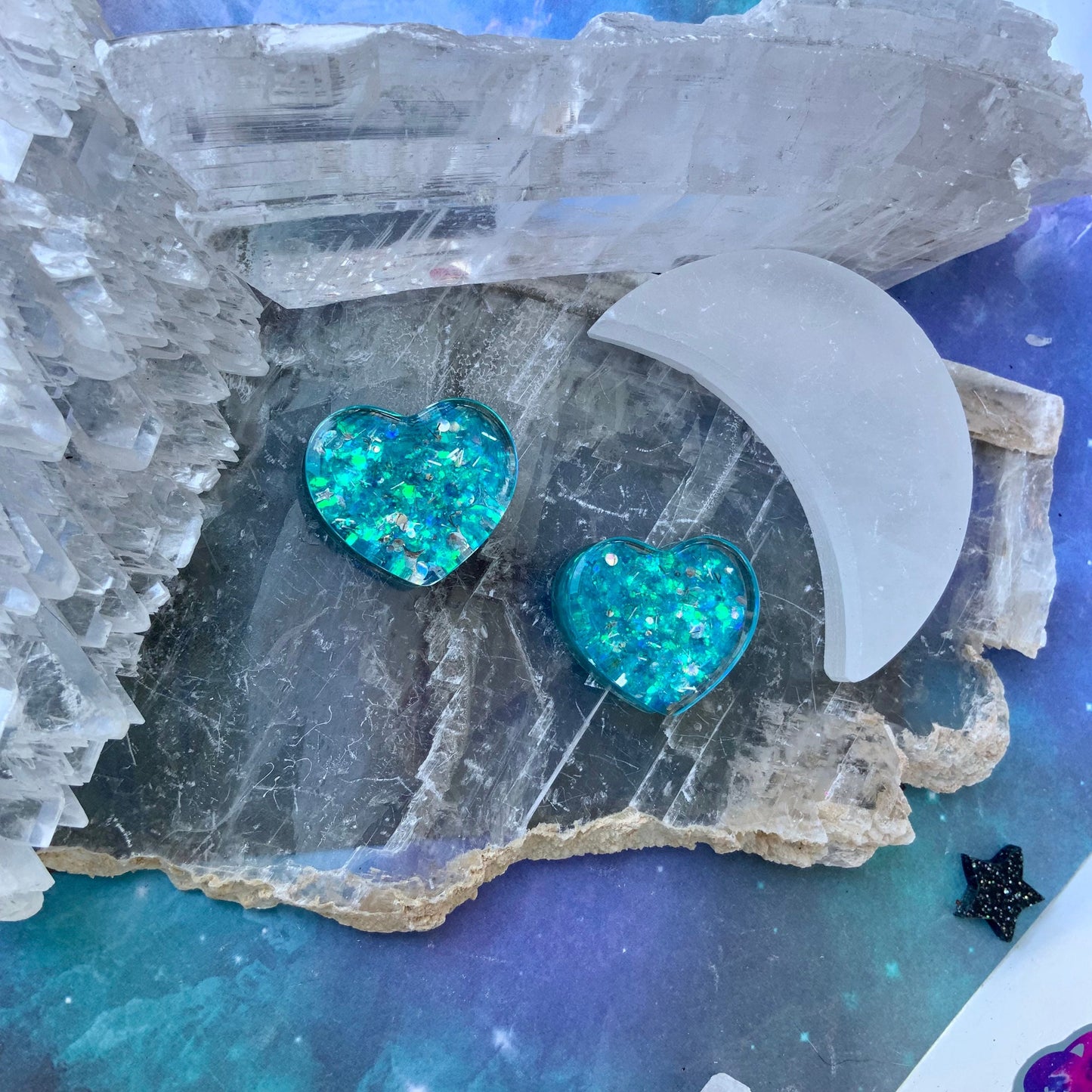 Cinderella Love Acrylic Hearts