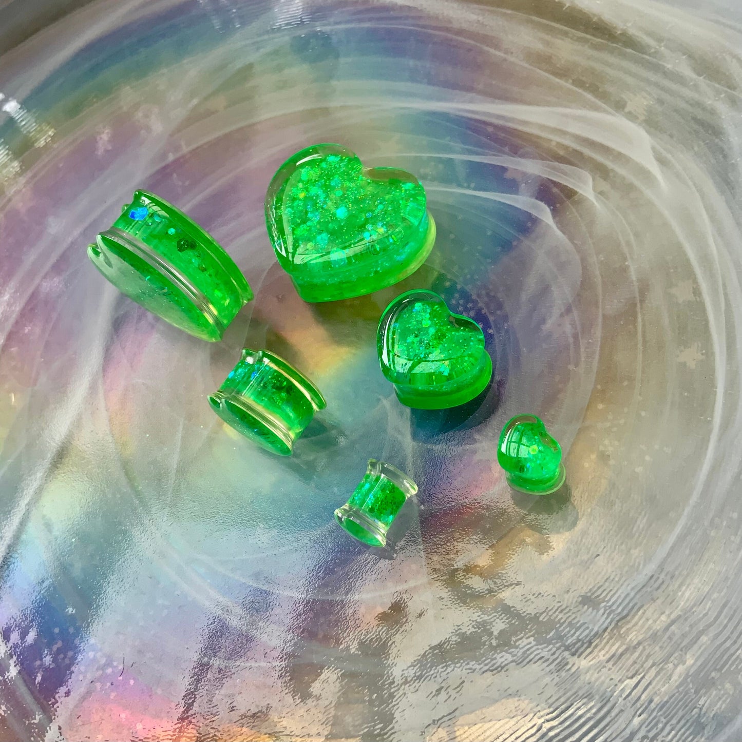 Tiana Love Acrylic Hearts