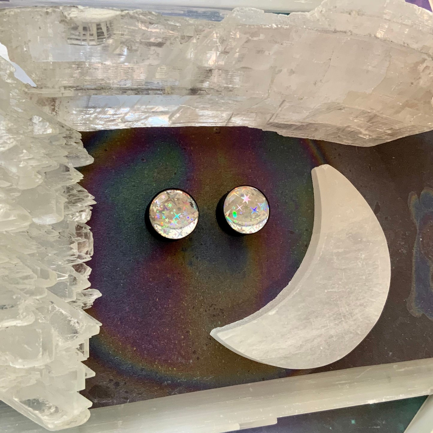 Starry Night Holographic Saddle Plugs