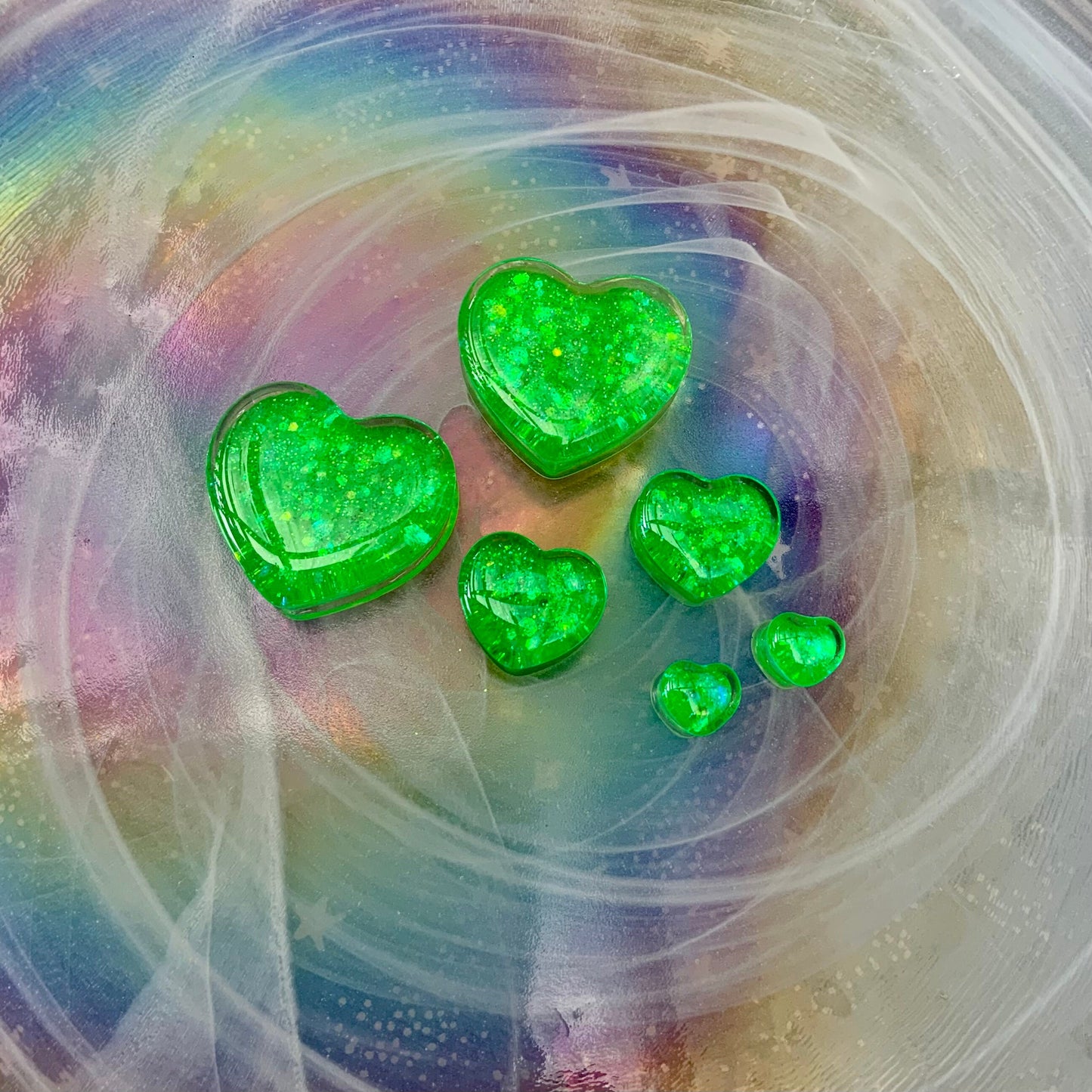 Tiana Love Acrylic Hearts