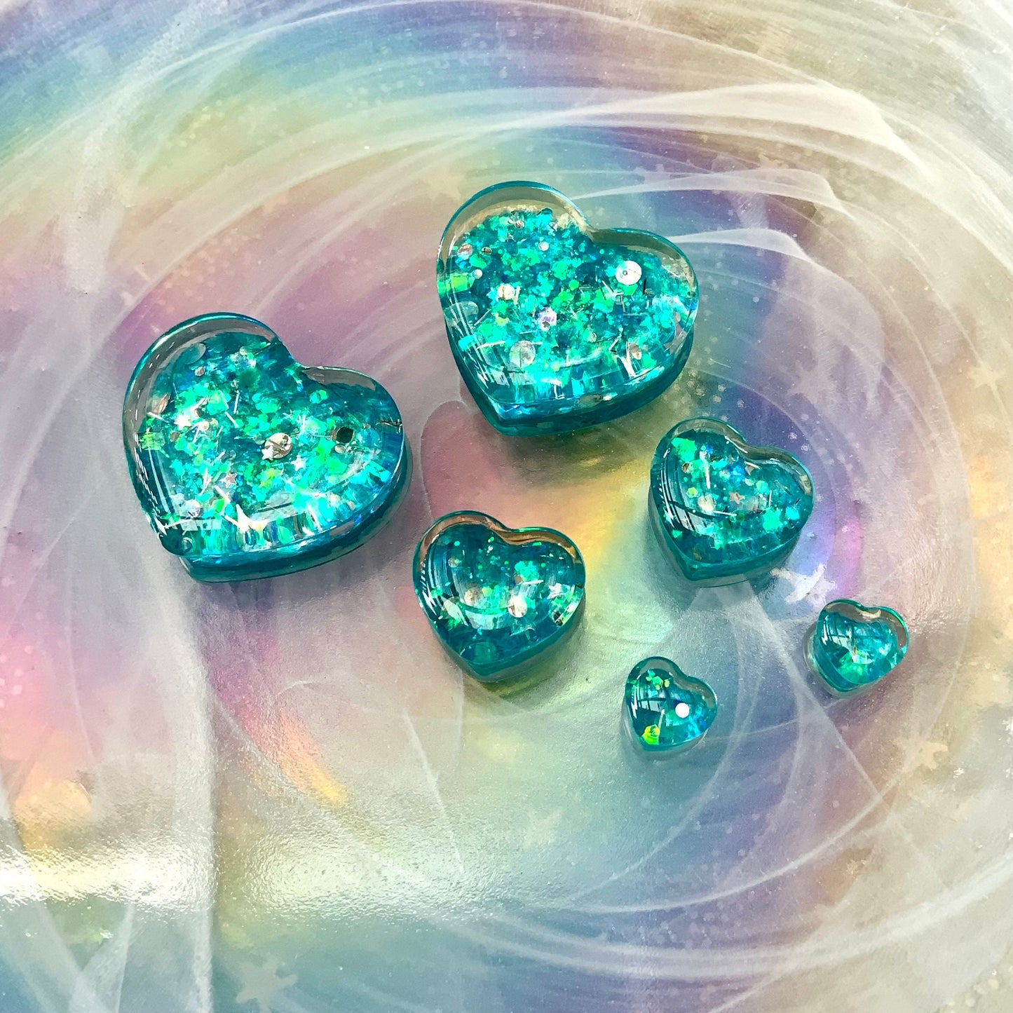 Cinderella Love Acrylic Hearts