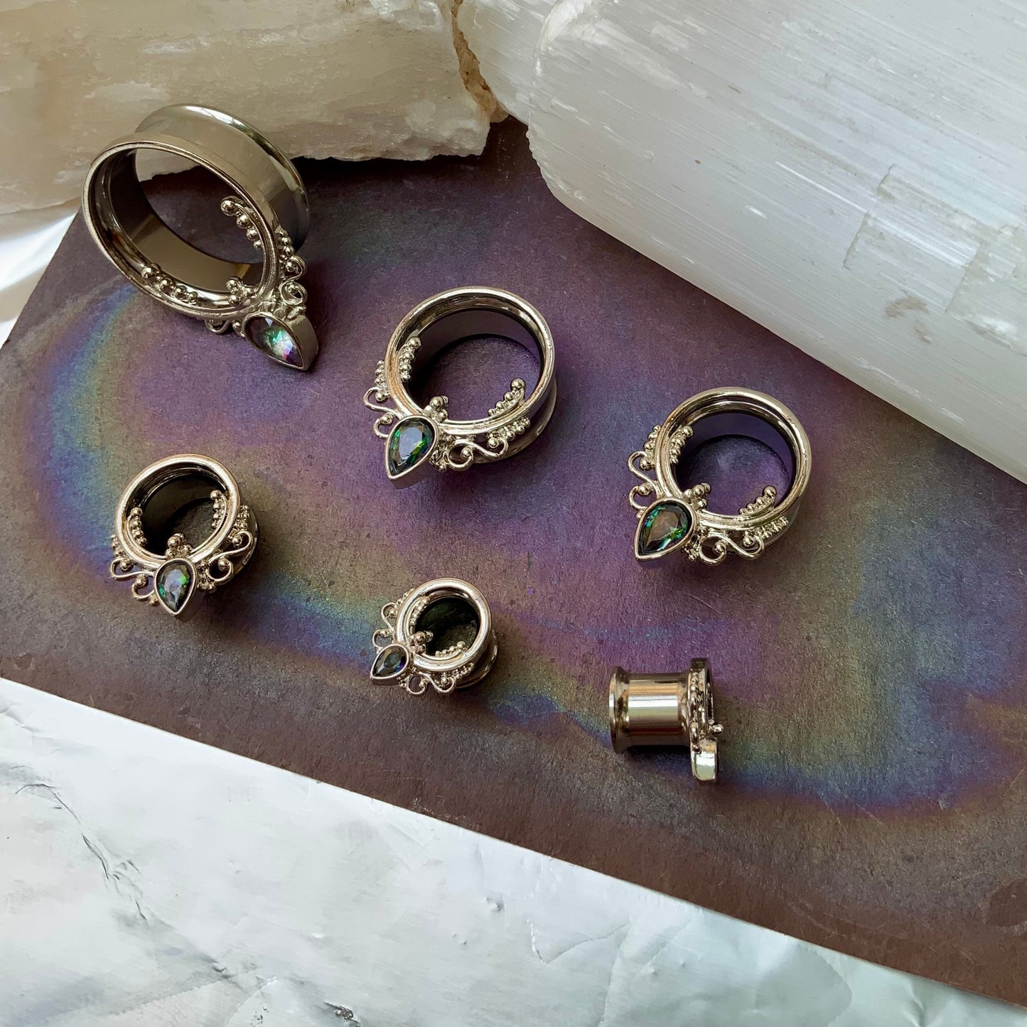 Athena Filigree Steel Plugs