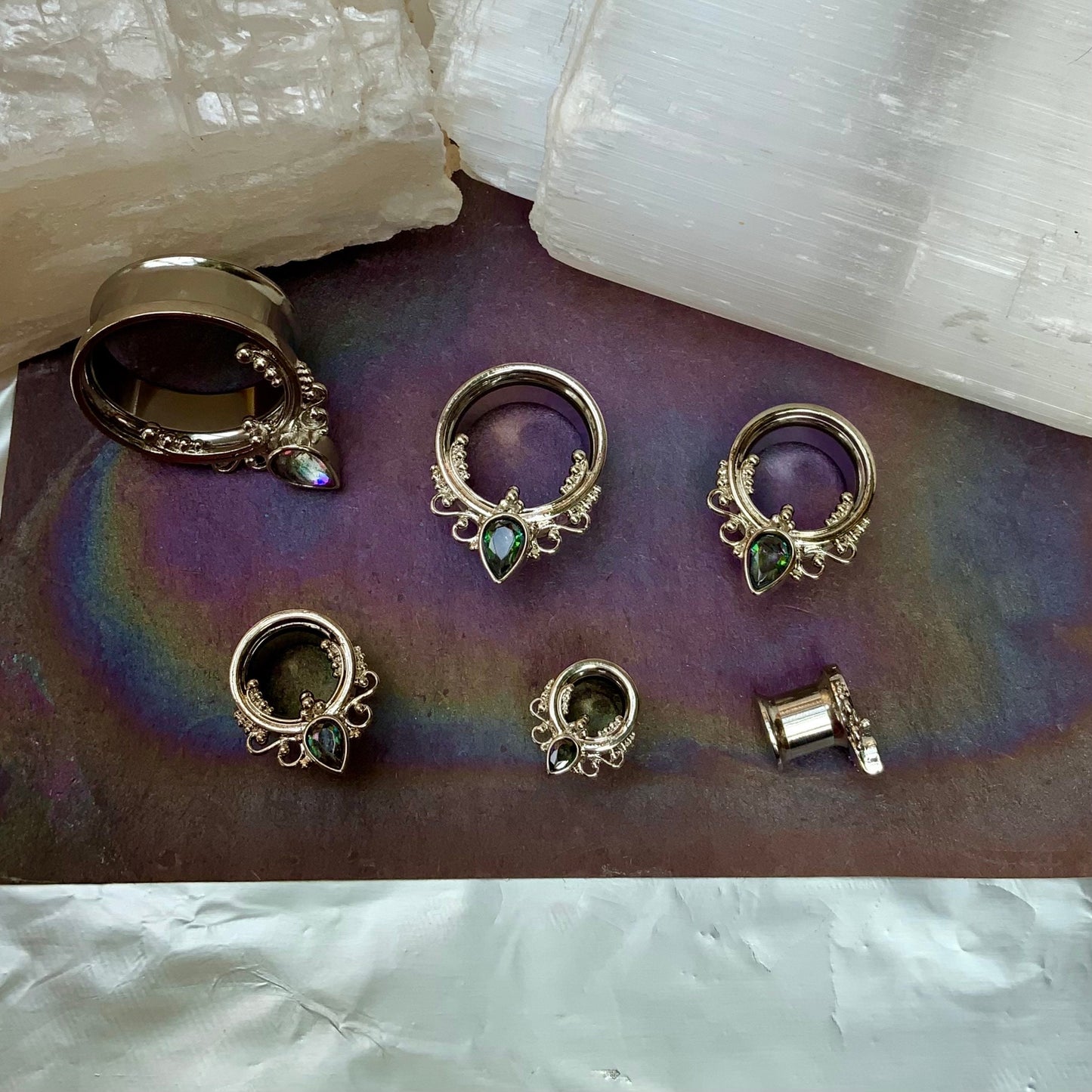 Athena Filigree Steel Plugs