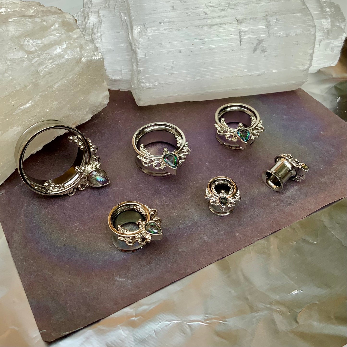 Athena Filigree Steel Plugs