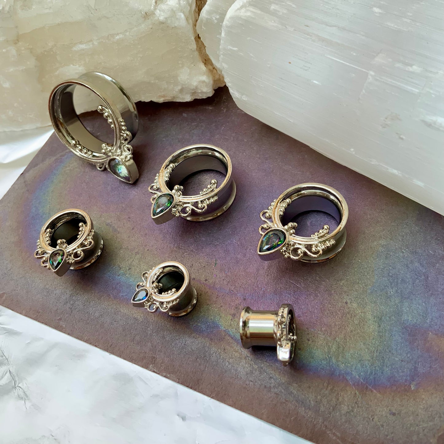 Athena Filigree Steel Plugs