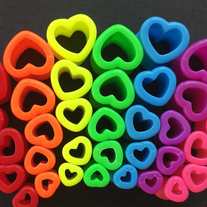 Fire Love Acrylic Hearts