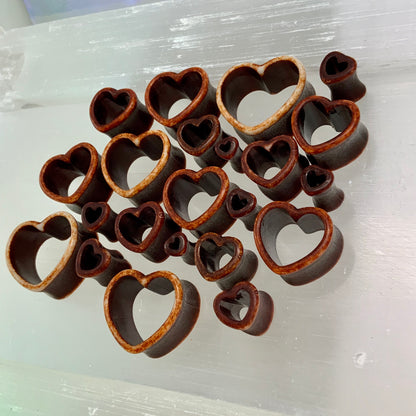 Earth Love Acrylic Hearts