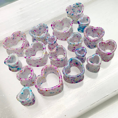 Candied Love Acrylic Hearts