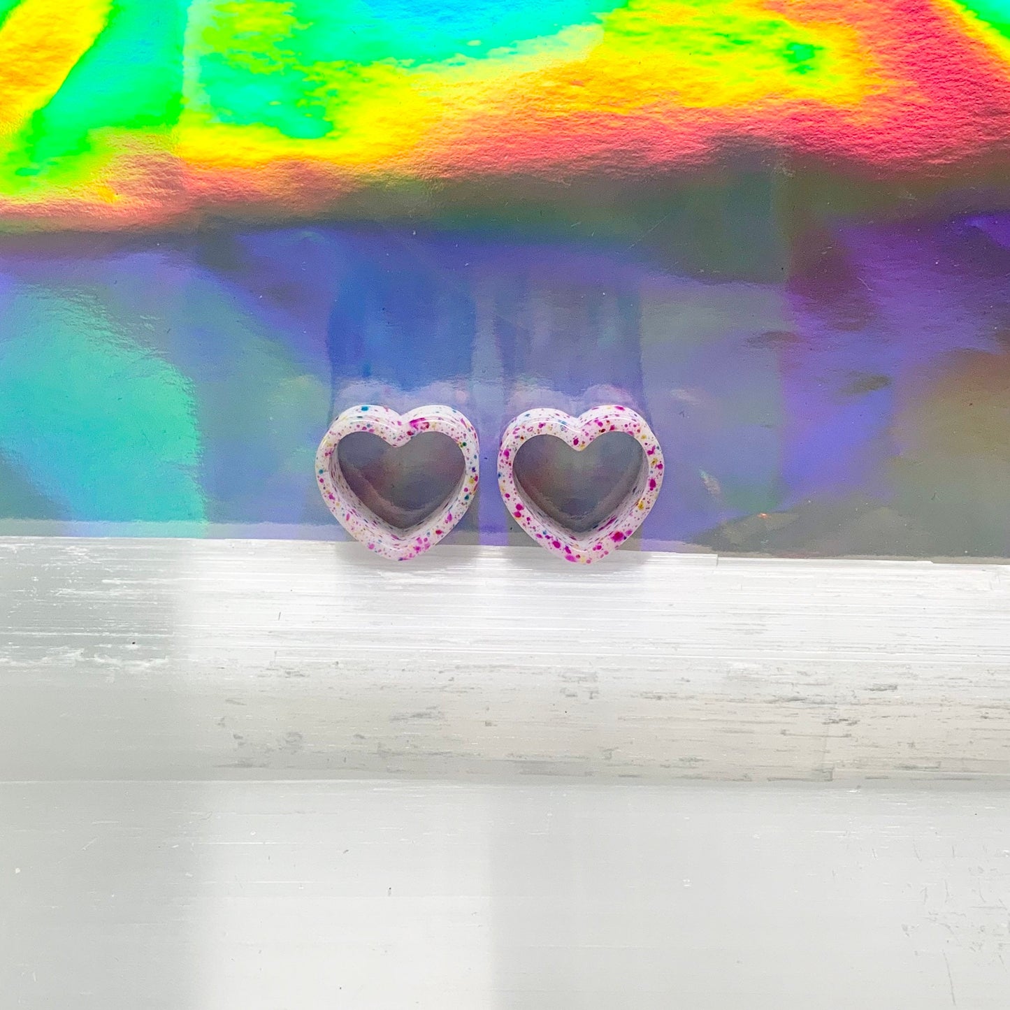 Candied Love Acrylic Hearts