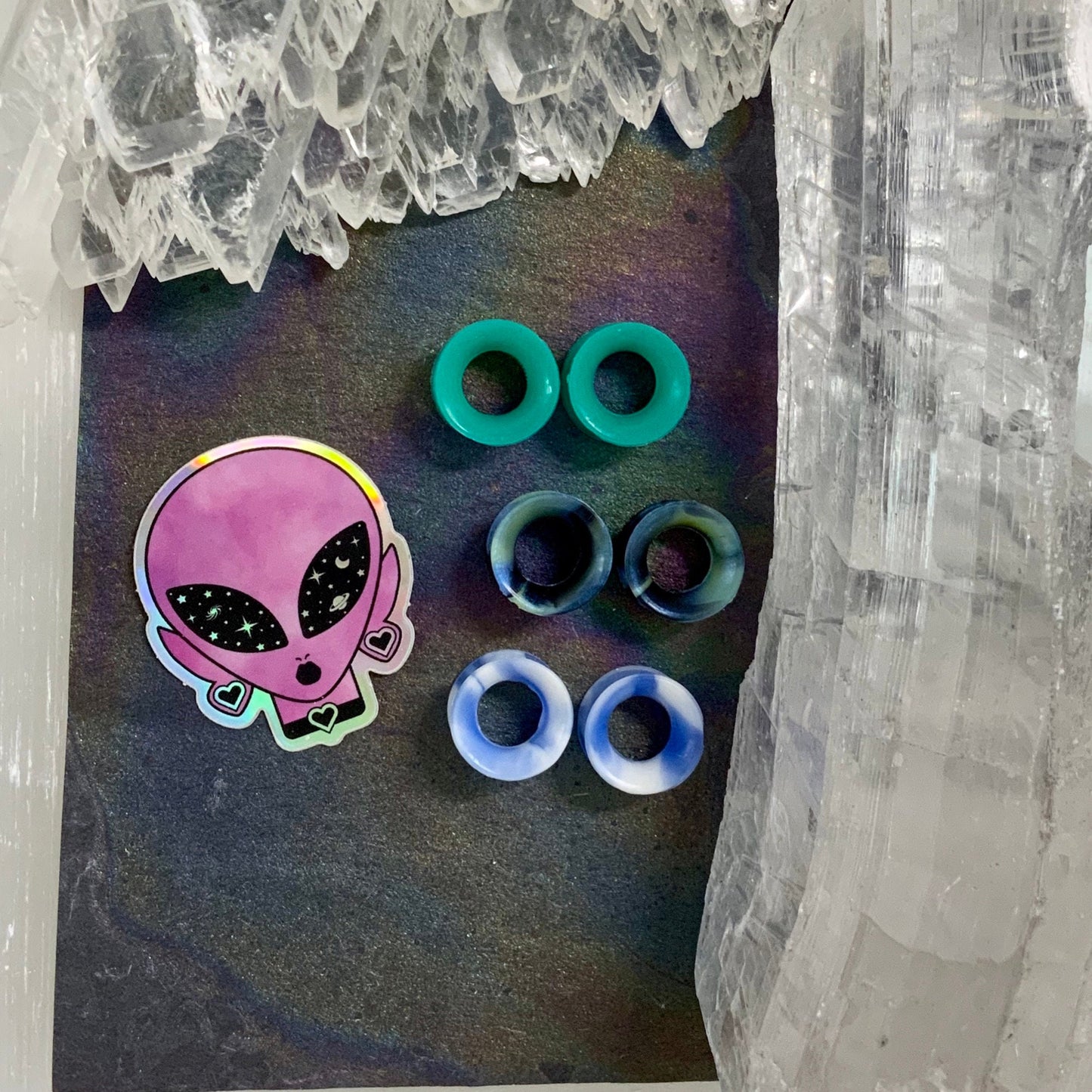 Silicone Plugs & Tunnels Grab Bag In Your Size!
