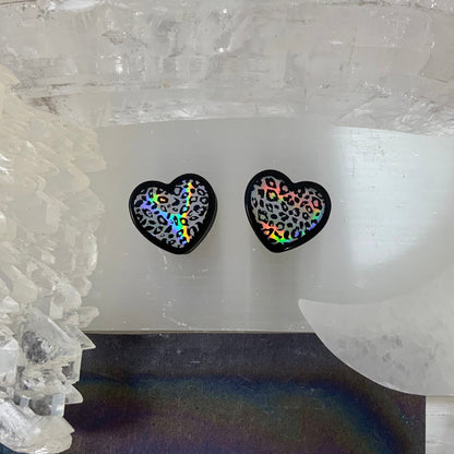 Holo Leopard Love Hearts