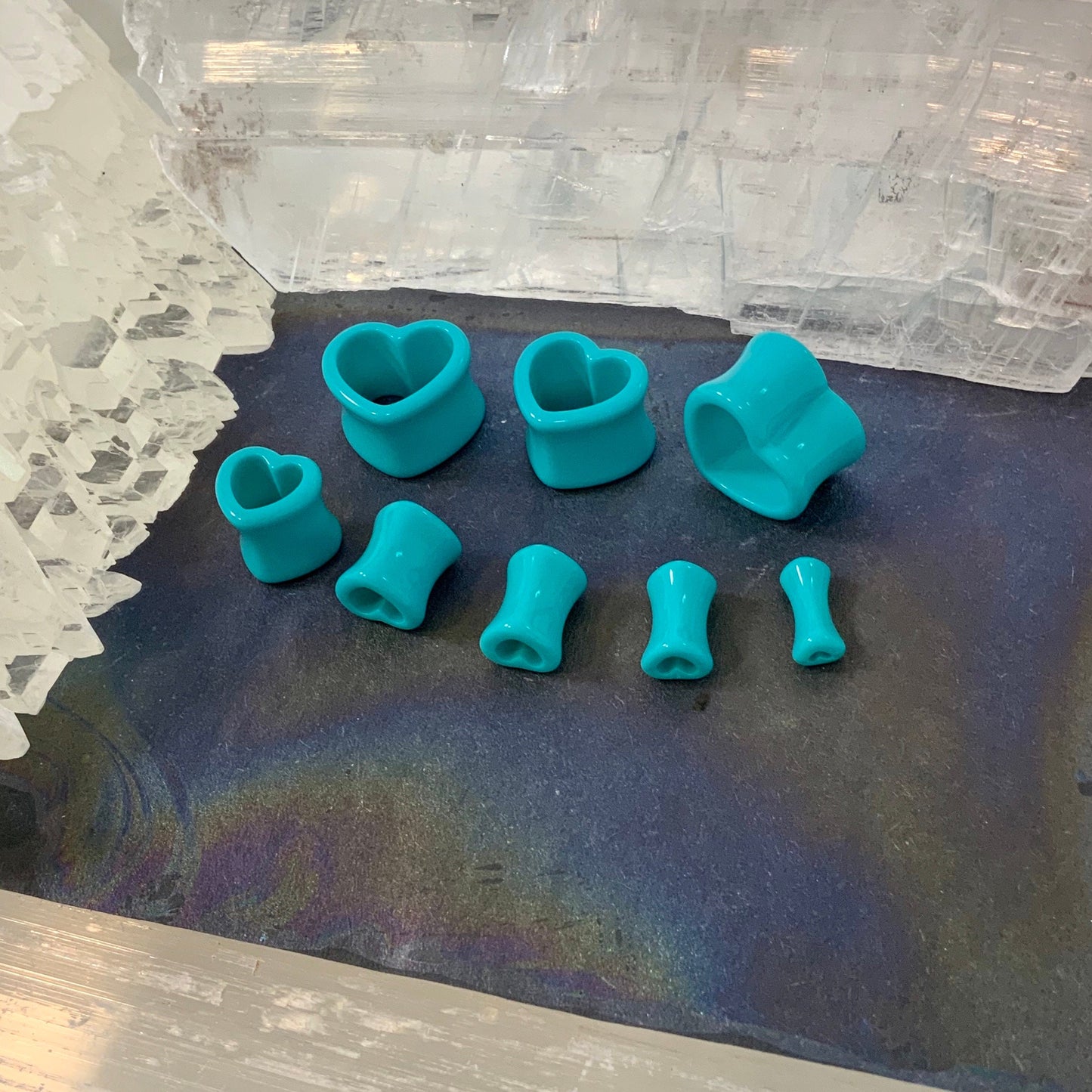 Ocean Love Acrylic Hearts