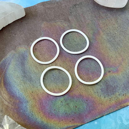 FOUR White O-Rings