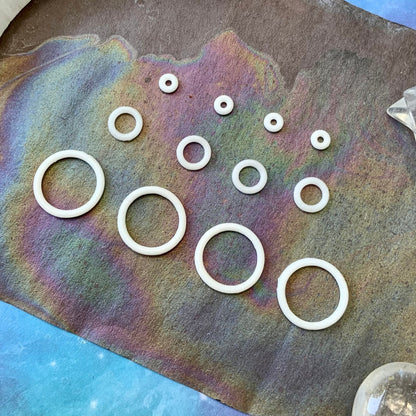 FOUR White O-Rings