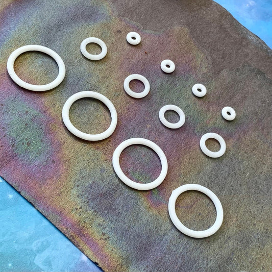 FOUR White O-Rings